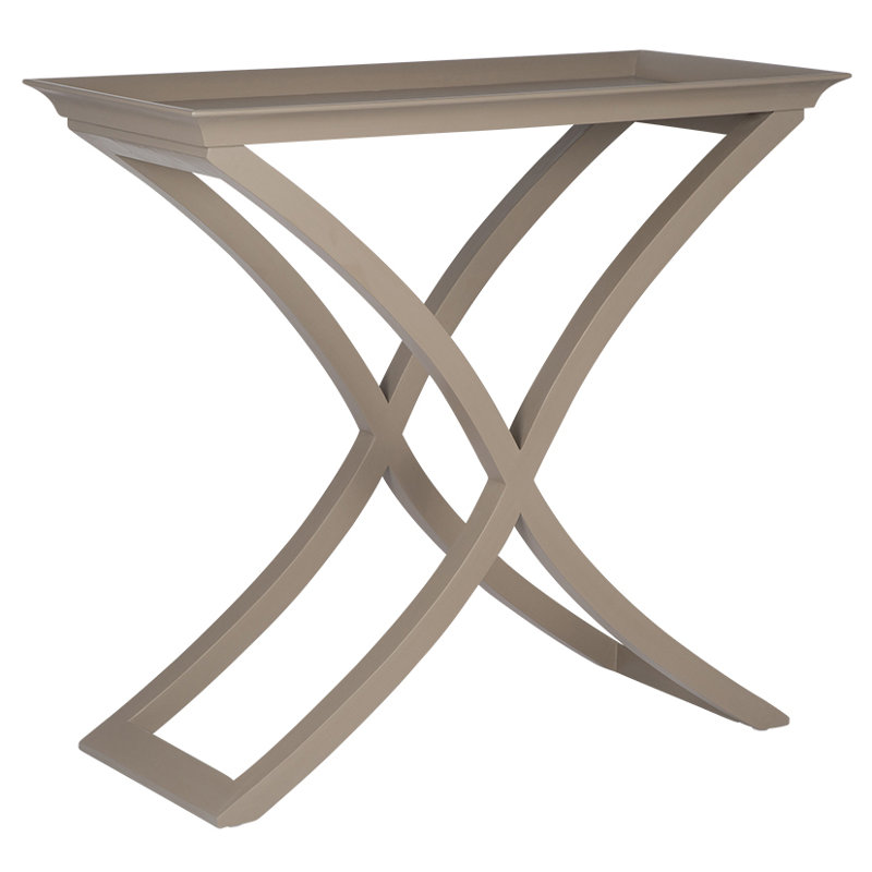 Beachcrest Home Key West Brushed Fawn Mango Wood Console Table